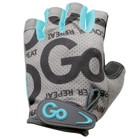 Gofit Women's Pro Trainer Gloves with Padded Go-Tac Palm (Teal/Small) GF-WGTC-S/TU
